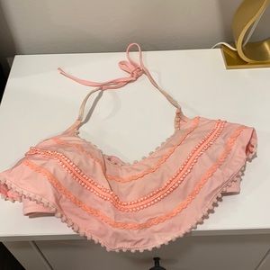 Victoria’s Secret boho Coral bikini top